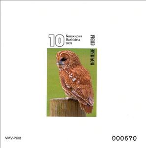 Souvenir Sheet, Owls, Cinderellas,  , Animals (Fauna), Birds, Birds of Prey, Owls