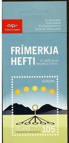 Booklet, Booklet of 10, Sun and shadows at different times, Iceland,  , C.E.P.T., Europe, Astronomy