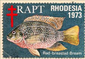 Stamp, RAPT Red-breasted Bream, Cinderellas,  , Fishes, Symbols, Tuberculosis / TBC
