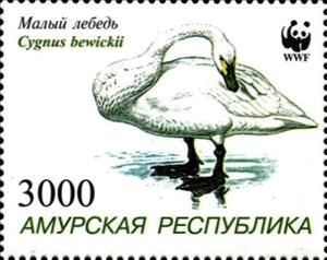 Stamp, Swan, Cinderellas,  , Animals (Fauna), Birds, Swans