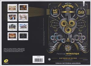 Booklet, Festival Interceltic Lorient 2021, France- Personalized stamps,  , Festivals, Music