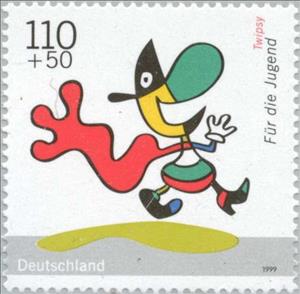 Stamp, Comic movie, Germany, Federal Republic,  , Cartoons, Children
