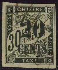 Stamp, Numeral, French Cochin China,  , Numbers