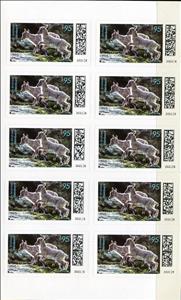 Mini Sheet, Alpine Ibex (Capra ibex), Germany, Federal Republic,  , Goats