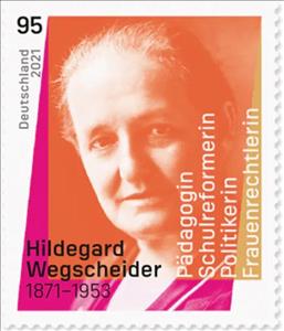 Stamp, Hildegard Wegscheider, Educator and Politician, Germany, Federal Republic,  , Politicians, Teachers, Women