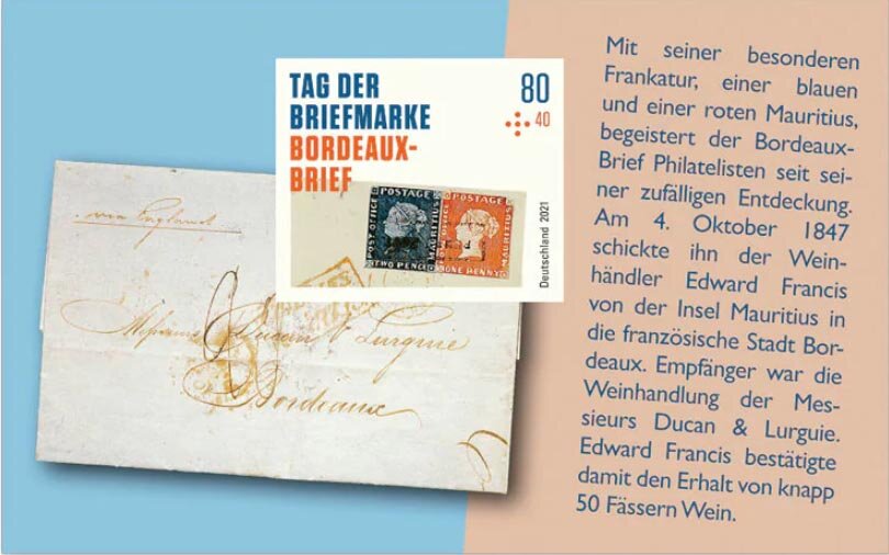 Treasures of Philately : The Mauritius Bordeaux Cover