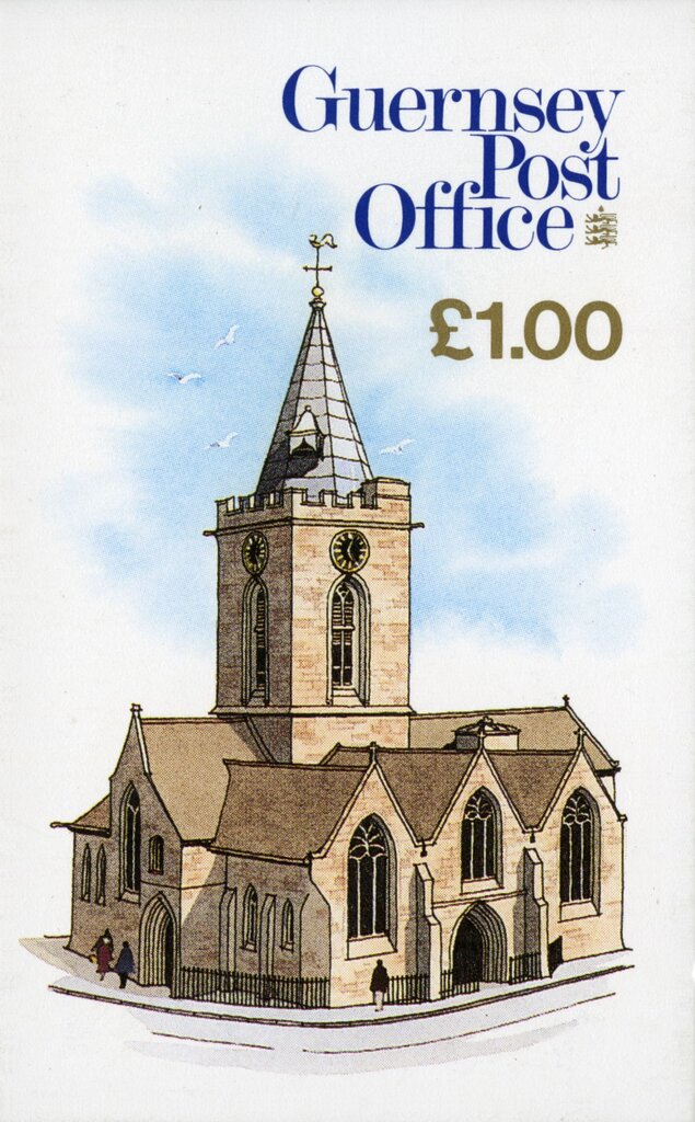 Booklet of £ 1.00: Town Church, St. Peter Port, Guernsey