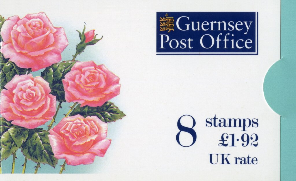 Guernsey Post Office Booklet 8 Stamps £ 1.92 UK Rate