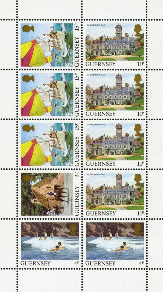 Guernsey Post Office Booklet Pane of £ 1.00