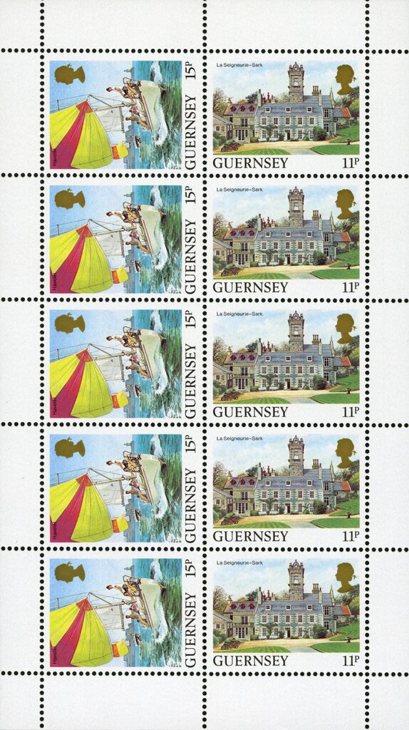 Guernsey Post Office Booklet Pane of £ 1.30