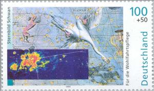 Stamp, The Cosmos, Germany, Federal Republic,  , Celestial Bodies, Stars, Constellations