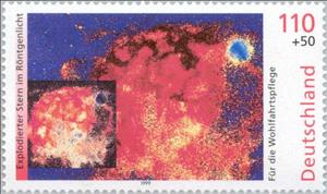 Stamp, The Cosmos, Germany, Federal Republic,  , Celestial Bodies, Stars