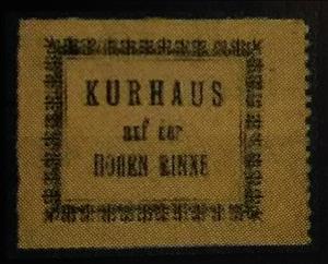 Stamp, Hohe Rinne/Magas-Csurgó I., Hungary,  , Hotels, Letters (Alphabet)