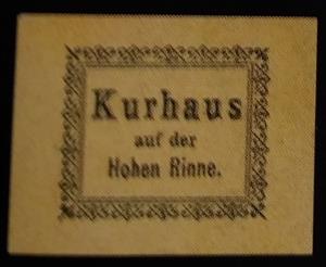 Stamp, Hohe Rinne/Magas-Csurgó II., Hungary,  , Hotels, Letters (Alphabet)