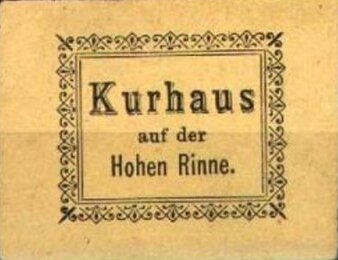 Stamp, Hohe Rinne/Magas-Csurgó II., Hungary,  , Hotels, Letters (Alphabet)