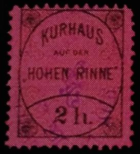 Stamp, Hohe Rinne/Magas-Csurgó III., Hungary,  , Hotels, Letters (Alphabet)