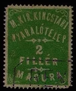Stamp, Magura II., Hungary,  , Hotels, Letters (Alphabet)