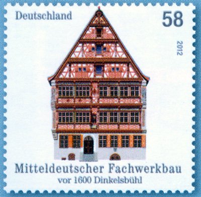 Middel German half-timbered building in Dinkelsbühl