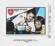 Stamp, Ordre de Malte. Accueillir/ Care 2, Personalized and Private Mail Stamps,  , Charity, Healthcare, Occupational Safety and Health, Order of Hospitallers of Malta, Women