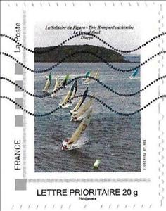 Stamp, Solitaire de Figaro Eric Rempant Cachemire Yacht Race, Personalized and Private Mail Stamps,  , Coastal Areas, Sailing