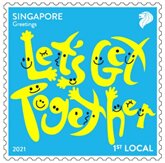 Stamp, Let's Get Together, Singapore,  , Greetings
