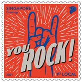 Stamp, You Rock, Singapore,  , Greetings