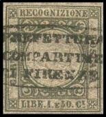 Stamp, Savoy coat of arms in relief, Tuscany,  , Coats of Arms, Crowns and Coronets