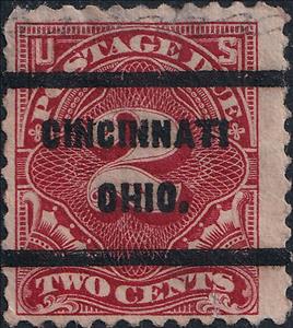 Stamp, Postage Due - Lake - "Cincinnati" precancel, United States of America,  