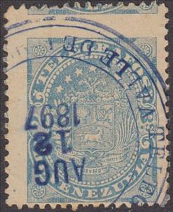 Stamp, Coat of Arms, Venezuela,  , Coats of Arms, Telegraphy