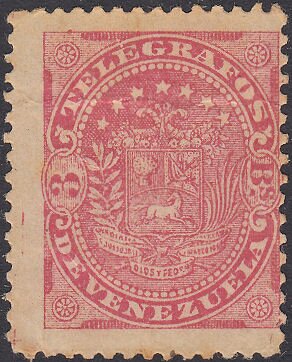 Stamp, Coat of Arms, Venezuela,  , Coats of Arms, Telegraphy