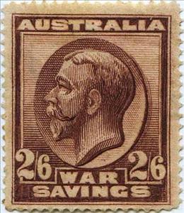 Stamp, King George V, Australia,  , Famous People, First World War, Heads of State, Kings, Men, Royalty
