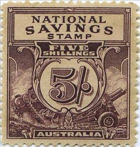 Stamp, Tank and Artillery, Australia,  , Artillery, Second World War, Tanks