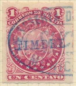 Stamp, Coat of Arms in Circle (11 stars), Bolivia,  , Coats of Arms