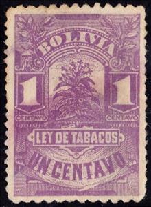 Stamp, Plant, Bolivia,  , Plants (Flora), Tobacco