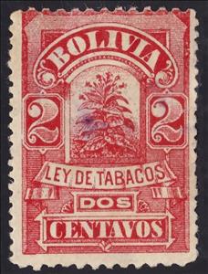 Stamp, Plant, Bolivia,  , Plants (Flora), Tobacco