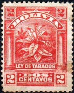 Stamp, Plant, Bolivia,  , Plants (Flora), Tobacco
