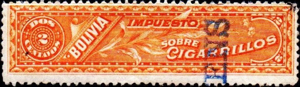 Stamp, Plant, Bolivia,  , Plants (Flora), Tobacco