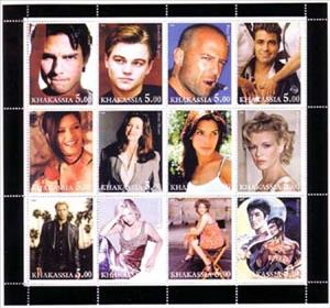 Mini Sheet, Actors, Cinderellas,  , Actors, Famous People