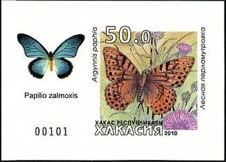 Souvenir Sheet, Butterflies, Cinderellas,  , Animals (Fauna), Butterflies, Insects