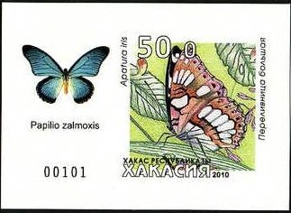 Souvenir Sheet, Butterflies, Cinderellas,  , Animals (Fauna), Butterflies, Insects