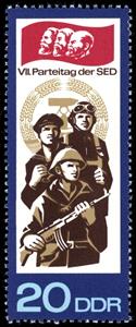 Stamp, Soldier, Germany, Democratic Republic,  