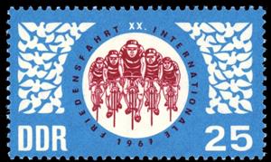 Stamp, Cyclist, Germany, Democratic Republic,  , Sport, Cycling