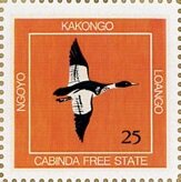 Stamp, Duck in flight, Cinderellas,  , Animals (Fauna), Birds, Ducks