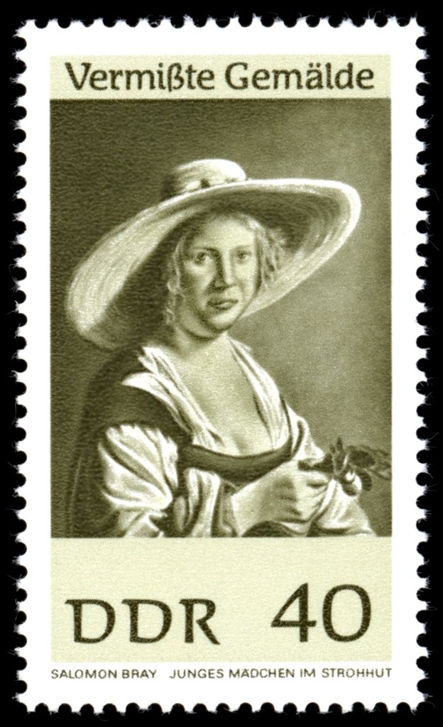 "Junges Mädchen mit Strohhut"