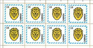 Mini Sheet, Lion's head, Cinderellas,  , Лев, Stylized Animals