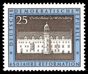 Stamp, Luther House in Wittenberg, Germany, Democratic Republic,  
