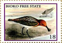 Stamp, Spoon-billed sandpiper (Calidris pygmaea), Cinderellas,  , Animals (Fauna), Birds