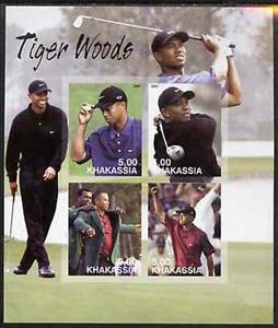 Mini Sheet, Tiger Woods, Cinderellas,  , Famous People, Golf