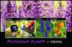 Mini Sheet, Poisonous Plants of Ghana, Ghana,  , Plants (Flora)