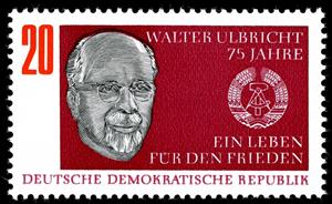 Stamp, Walter Ulbricht, Germany, Democratic Republic,  